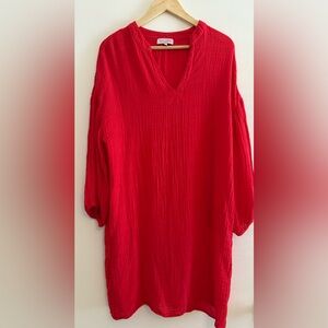 Michael Stars Red Swim Coverup